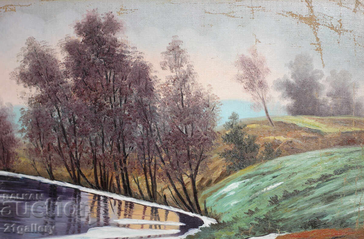 Hrant Ananyan - ποτάμιο τοπίο, ελαιογραφία - 6 Hrant Ananyan - ποτάμιο τοπίο, ελαιογραφία - 6