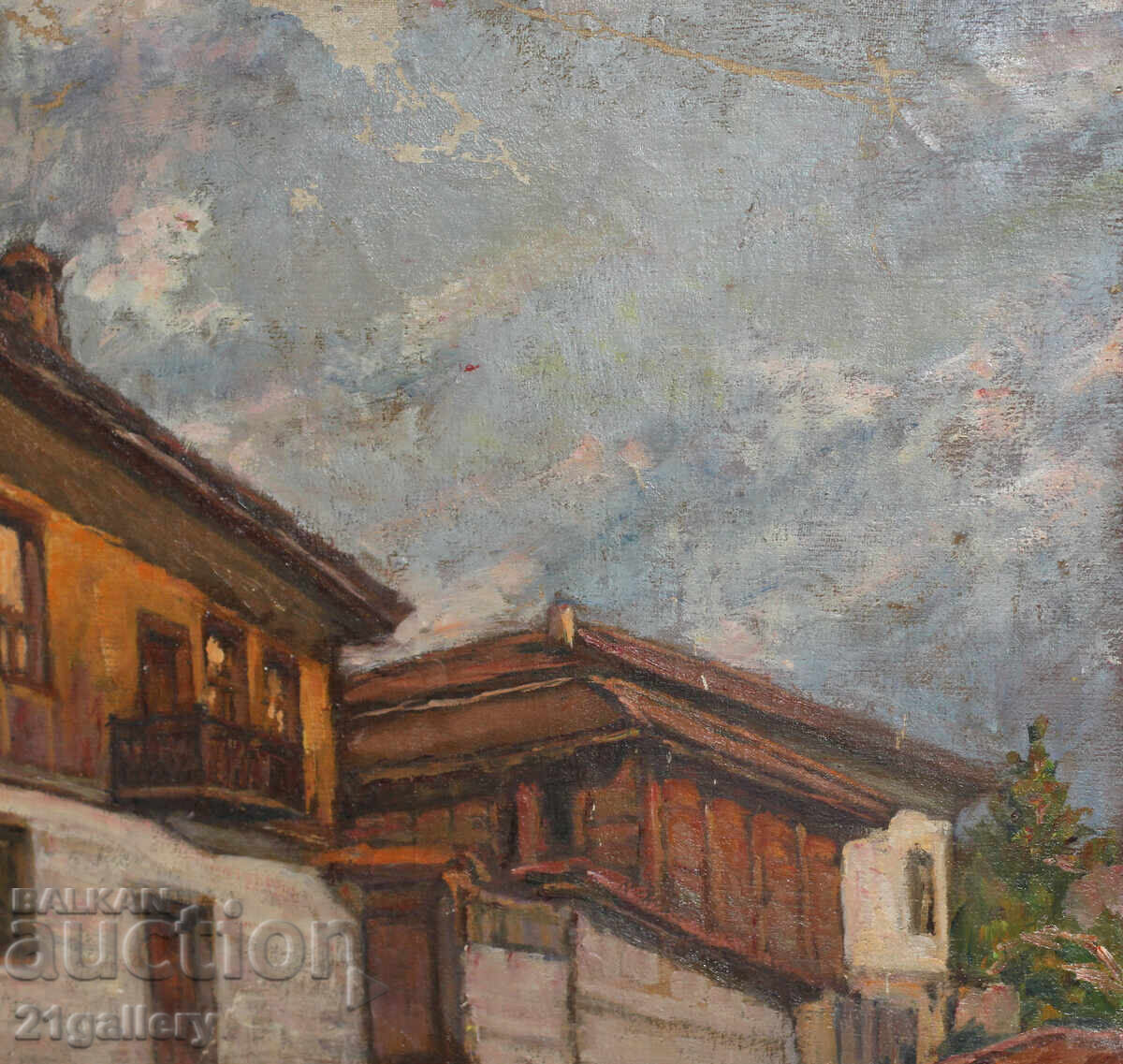 Delivery of Nikola Radomirov (1891- 1969) Landscape, oil on canvas, signed