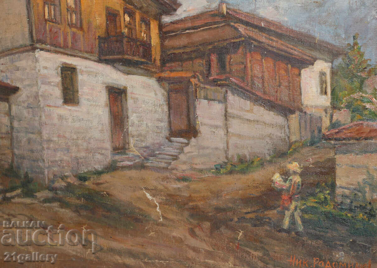 Nikola Radomirov (1891- 1969) Landscape, oil on canvas, signed - 6