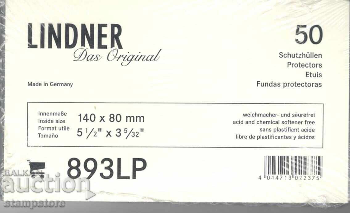 Pack of 50 pieces of hard PVC protective sheets for banknotes Pack of 50 pieces of hard PVC protective sheets for banknotes