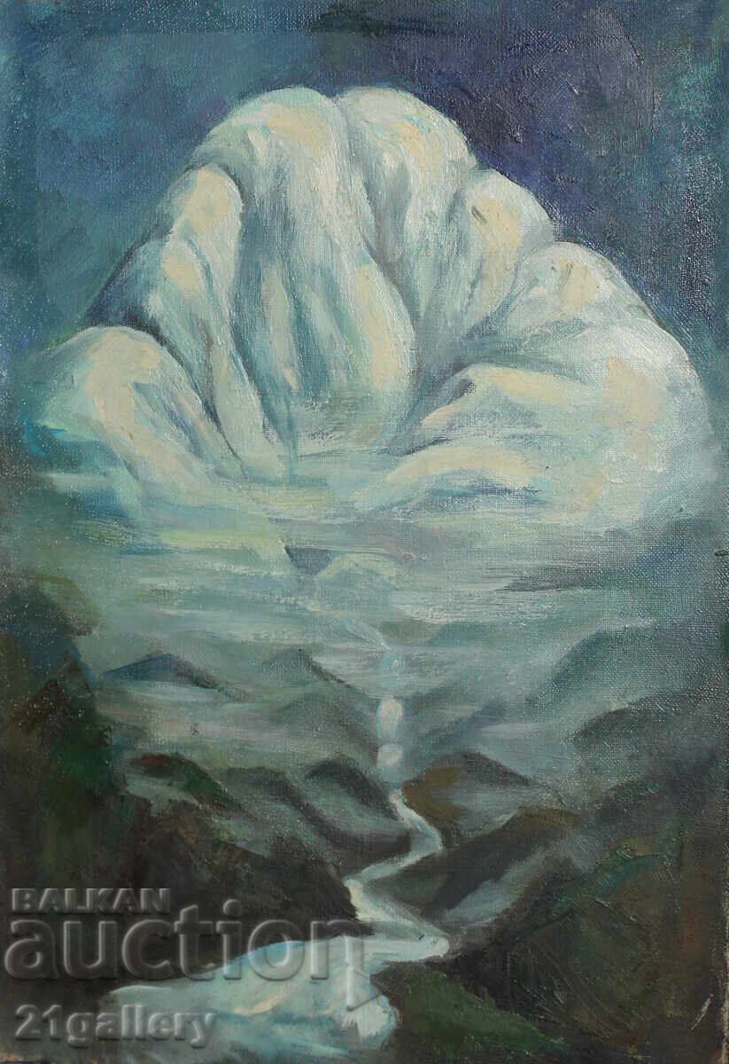 Παλιά ελαιογραφία, ορεινό τοπίο με τιμή 600.00 BGN | € 306.78 Παλιά ελαιογραφία, ορεινό τοπίο με τιμή 600.00 BGN | € 306.78