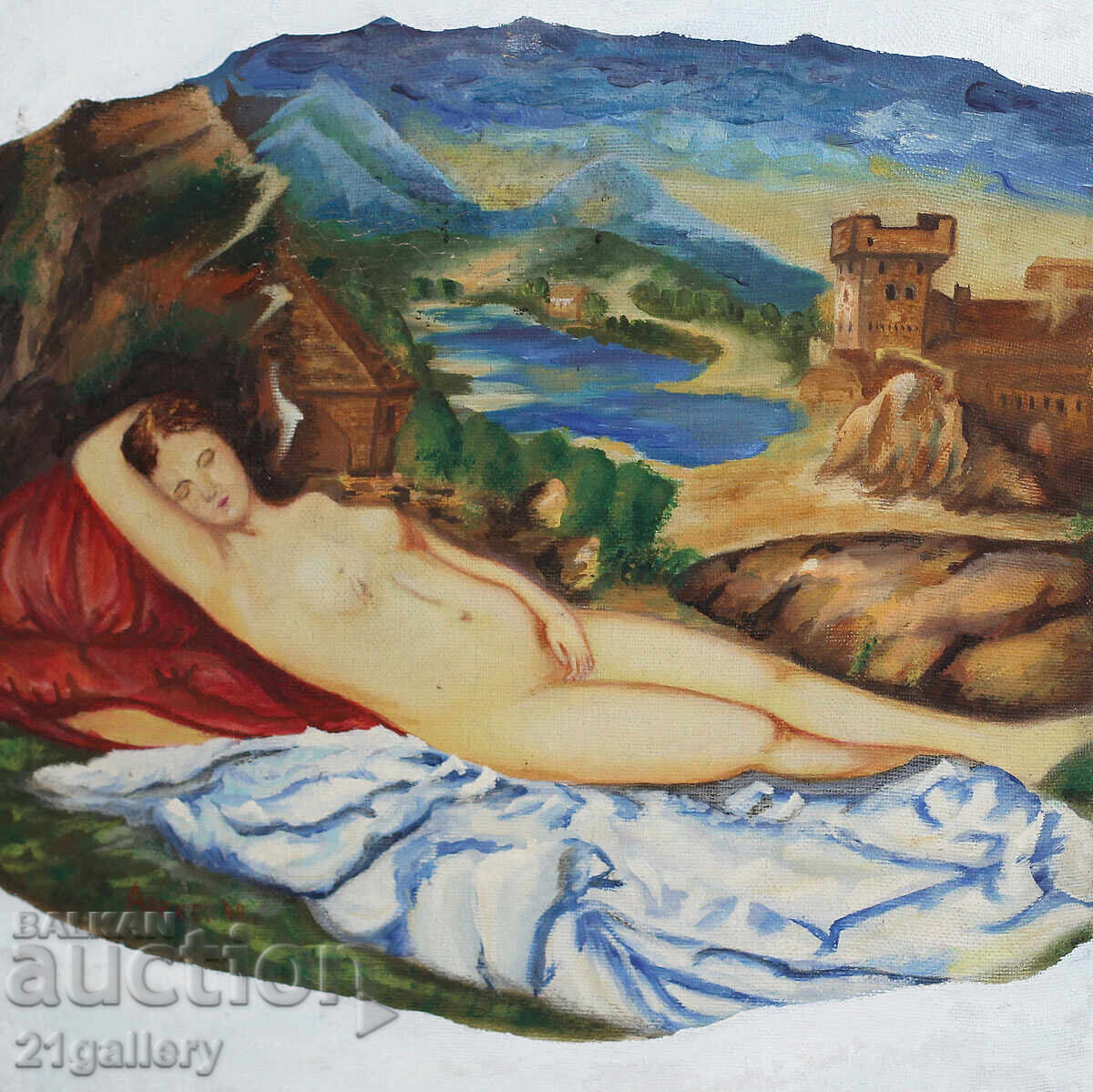 Giorgio da Castelfranco, oil painting, reproduction Giorgio da Castelfranco, oil painting, reproduction