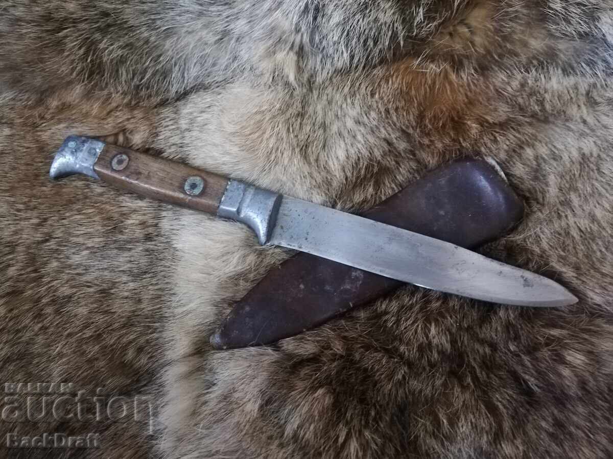 Auction Old Tsar's knife At.Sultanov Gabrovo, Stainless steel blade, scabbard Auction Old Tsar's knife At.Sultanov Gabrovo, Stainless steel blade, scabbard
