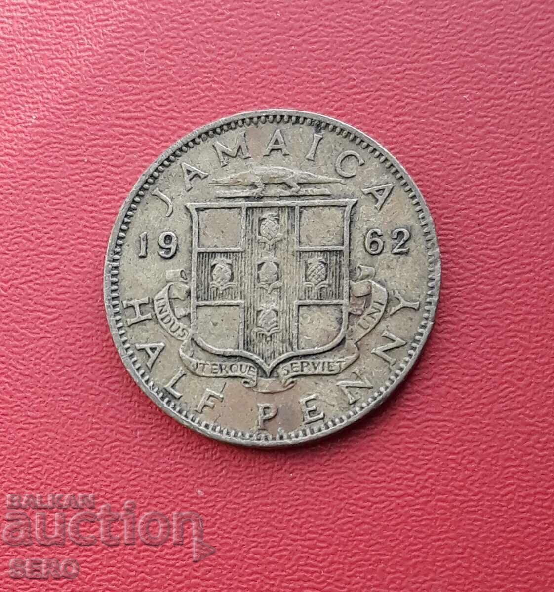 Island of Jamaica-1/2 cent 1962