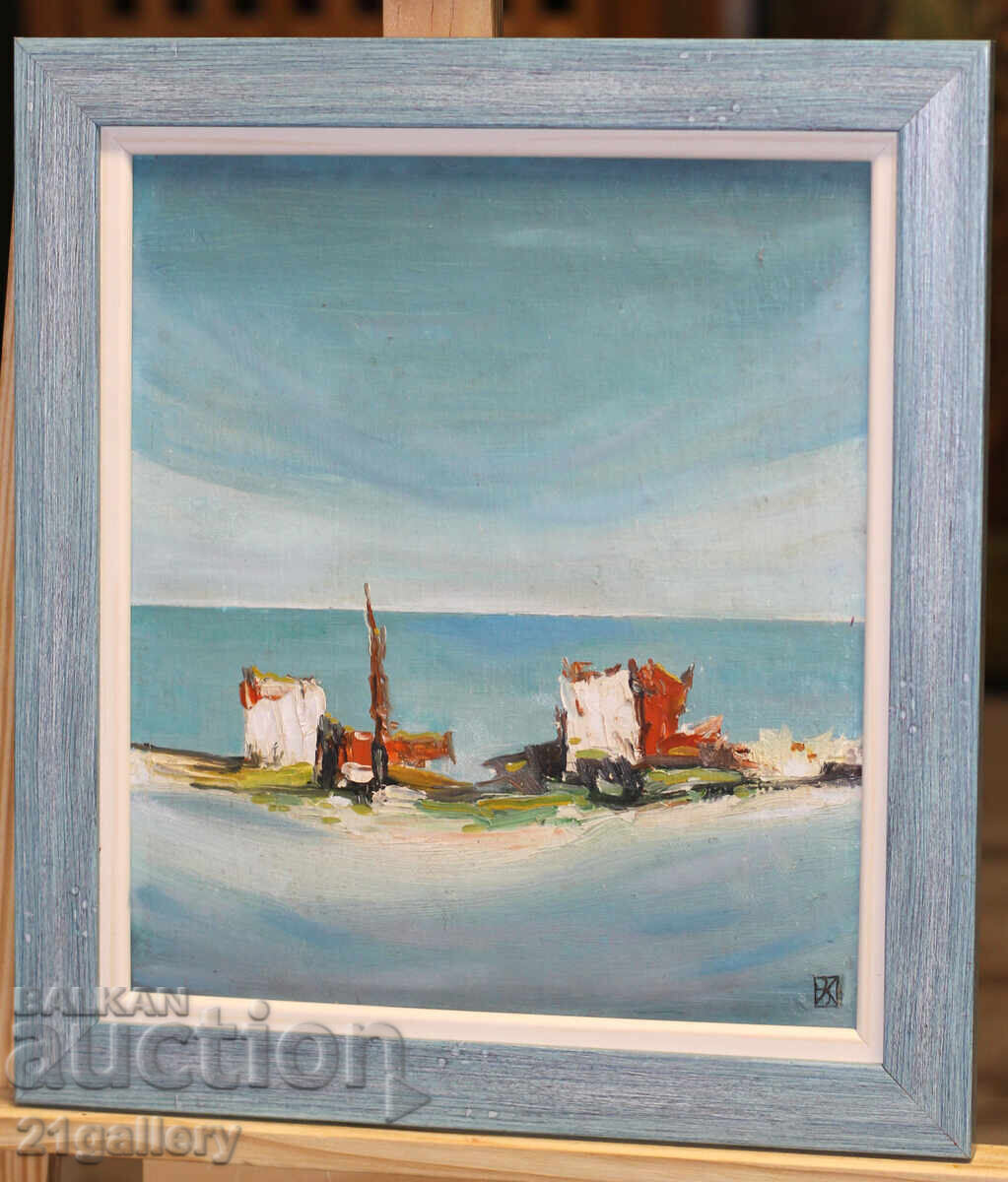 Contemporary oil painting, seascape with price 300.00 BGN | € 153.39 Contemporary oil painting, seascape with price 300.00 BGN | € 153.39