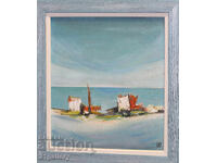 Contemporary oil painting, seascape