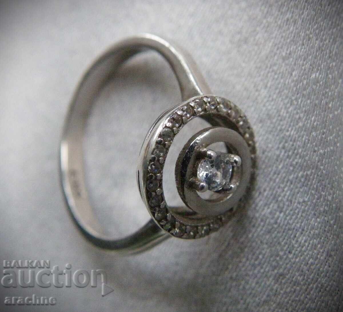 Delivery of Silver German ring with mountain crystals