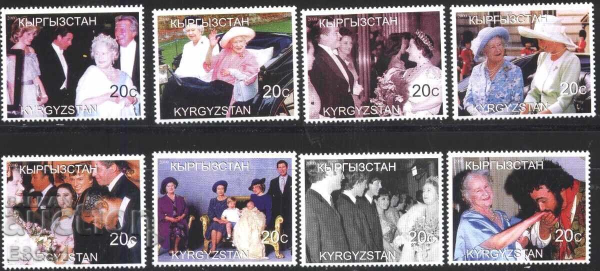 Blank stamps Queen Mother Elizabeth 2000 from Kyrgyzstan Blank stamps Queen Mother Elizabeth 2000 from Kyrgyzstan