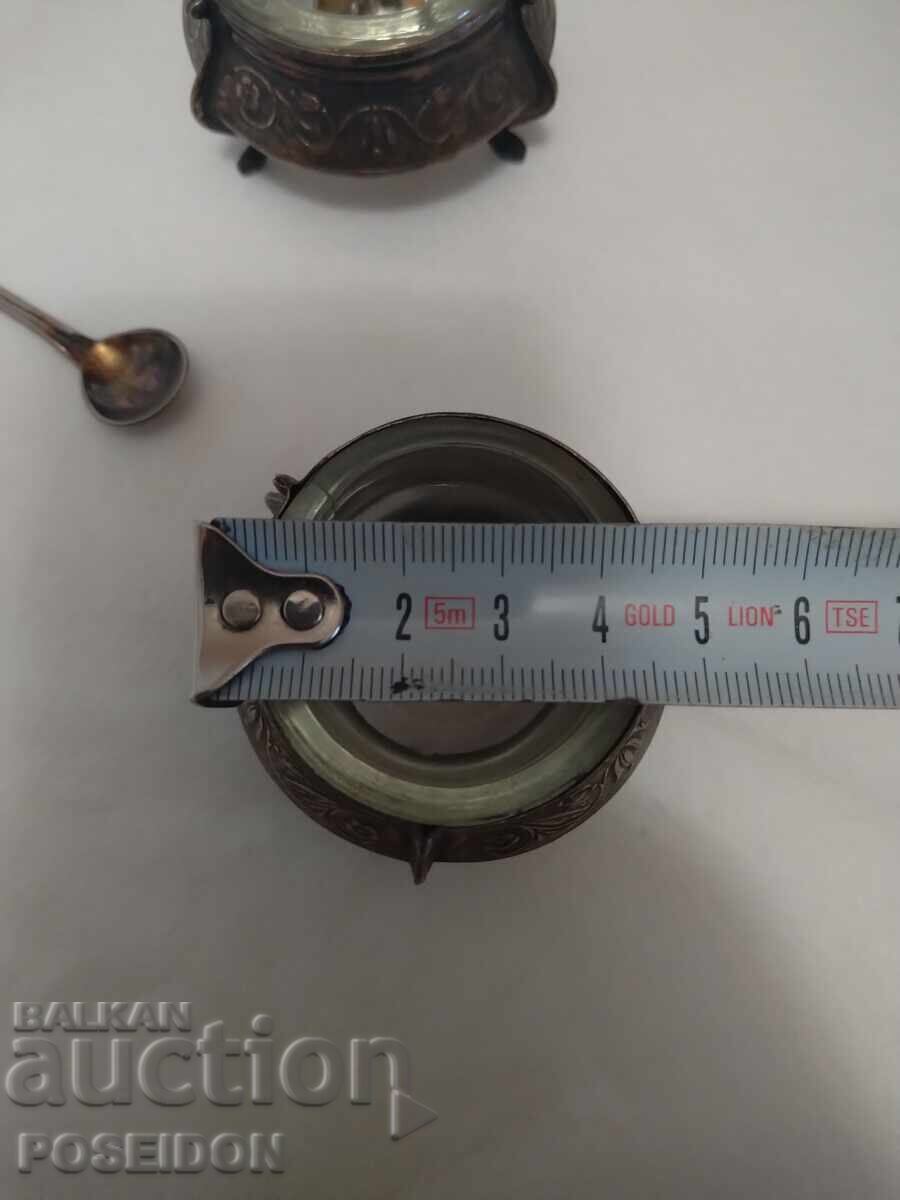 SILVER-PLATED CAVIAR DISH - 5 SILVER-PLATED CAVIAR DISH - 5