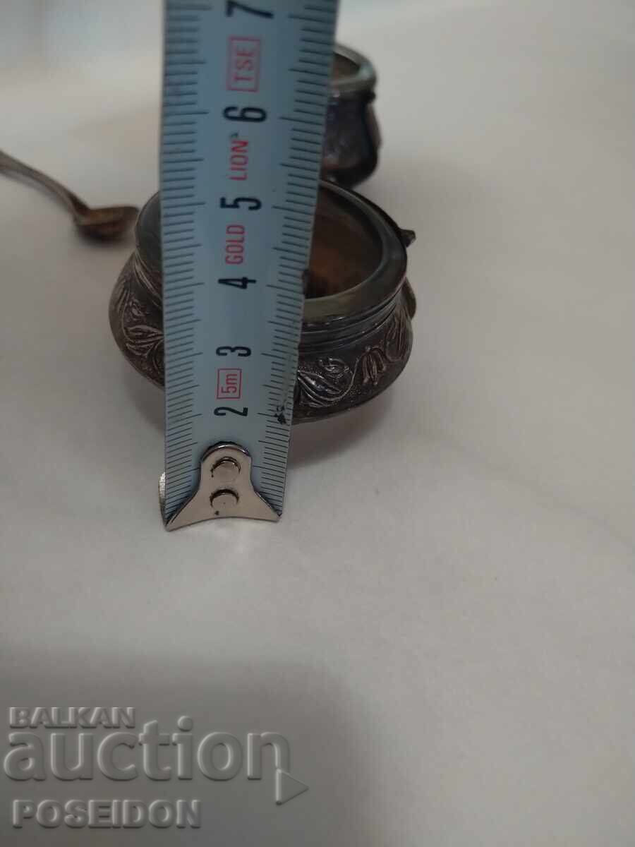 SILVER-PLATED CAVIAR DISH - 6 SILVER-PLATED CAVIAR DISH - 6