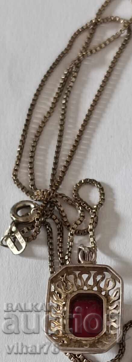 Delivery of OLD SILVER PENDANT WITH CHAIN Delivery of OLD SILVER PENDANT WITH CHAIN