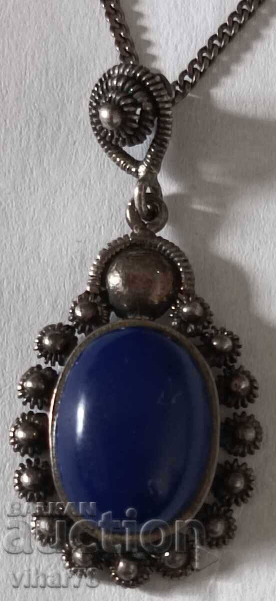 OLD SILVER PENDANT WITH CHAIN with price 149.99 BGN | € 76.69 OLD SILVER PENDANT WITH CHAIN with price 149.99 BGN | € 76.69