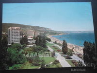 VARNA, Golden Sands - general view, old postcard