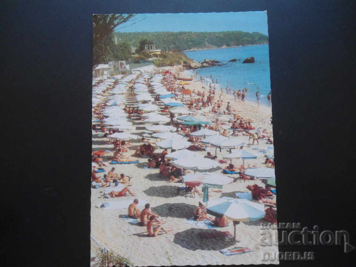 DRUGHBA RESORT - the beach, Old postcard