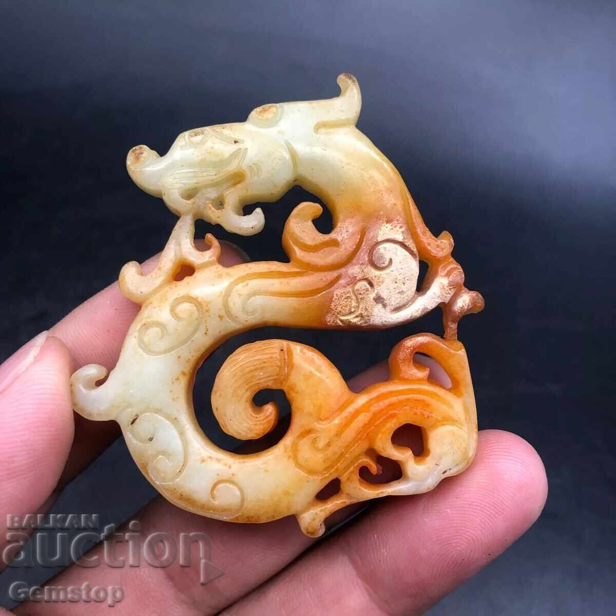 218.05 pcs natural jade amulet dragon with price 89.90 BGN | € 45.97 218.05 pcs natural jade amulet dragon with price 89.90 BGN | € 45.97