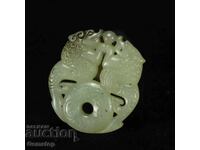 183.00 pcs natural jade amulet pixiu