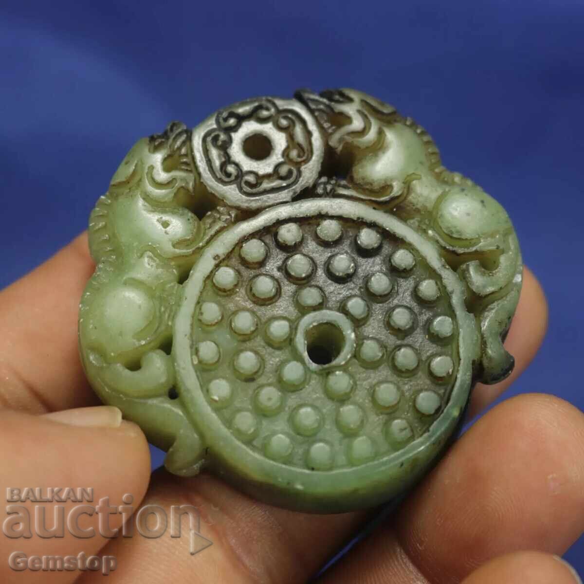 226.50 pcs natural jade amulet pixiu with price 79.90 BGN | € 40.85