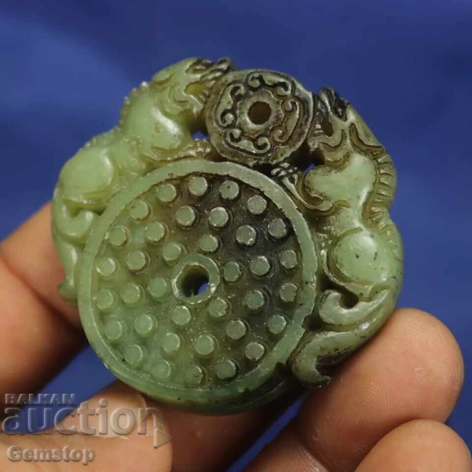 226.50 pcs natural jade amulet pixiu - 6