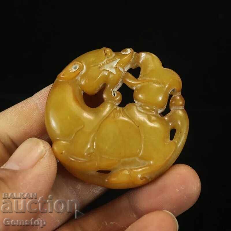 Delivery of 260.55 pcs natural jade amulet pixiu Delivery of 260.55 pcs natural jade amulet pixiu