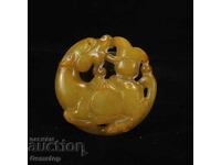 260,55 ct jad natural pixiu amulet