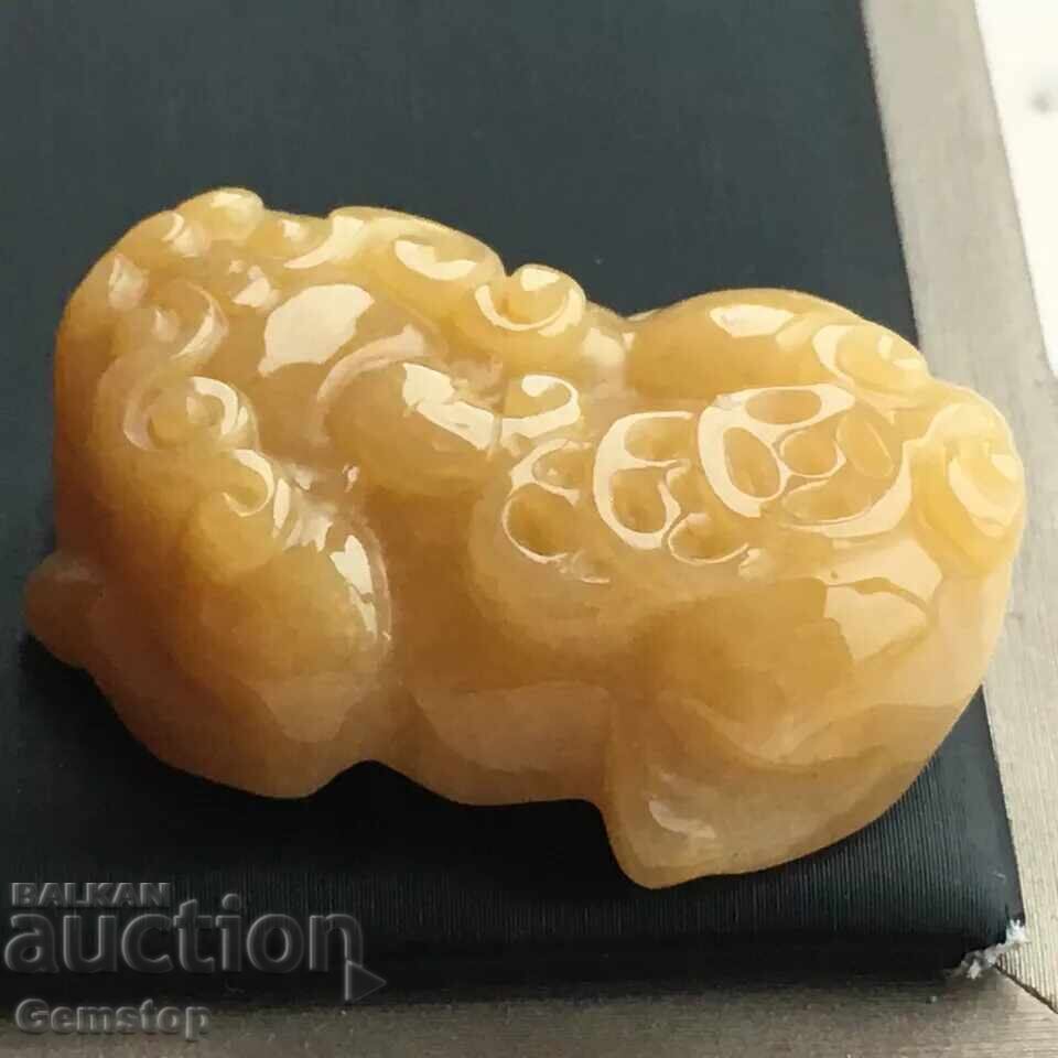 Delivery of 86.15 pcs natural jade pendant pixiu cert.ZJJJTC Delivery of 86.15 pcs natural jade pendant pixiu cert.ZJJJTC