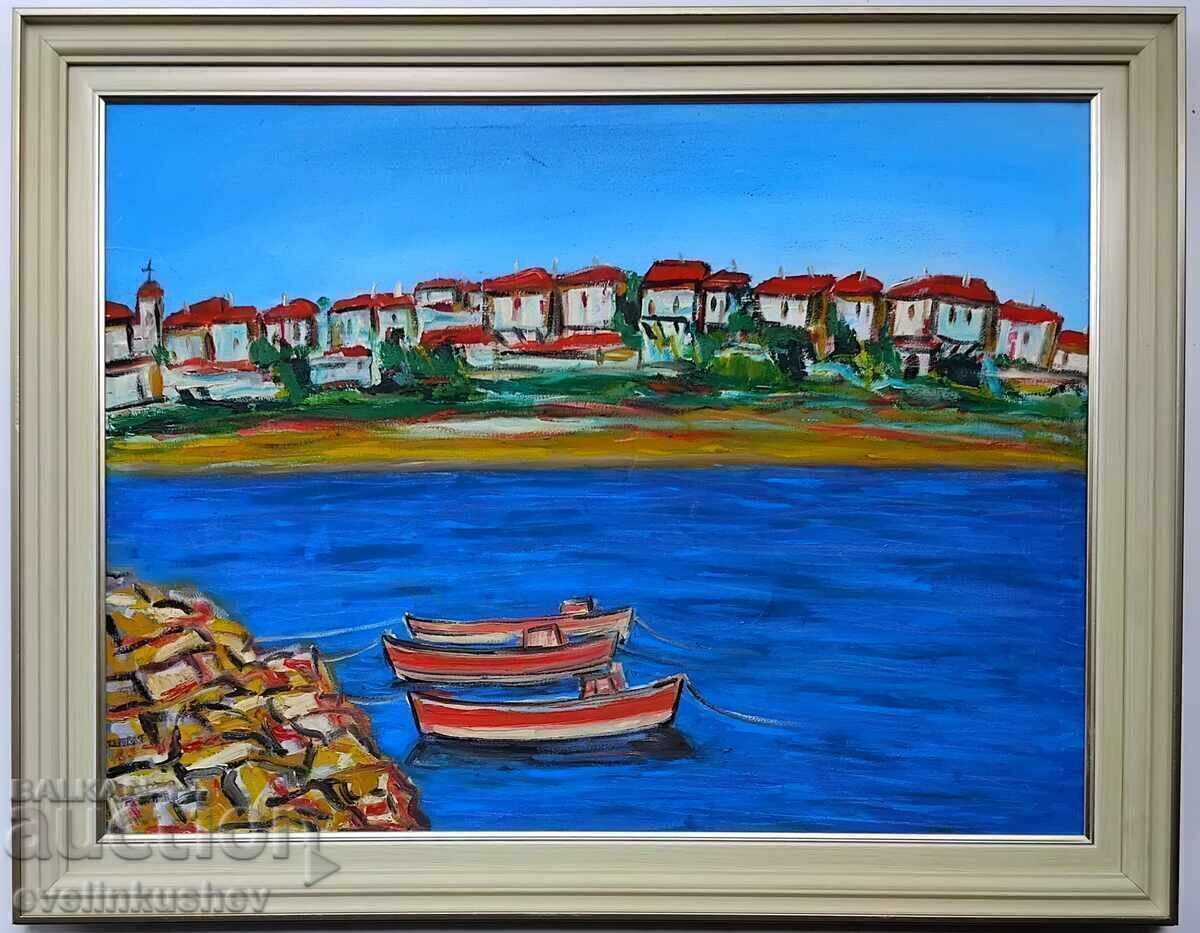 Oil painting 57 x 43 cm / 66 x 52 cm with price 140.00 BGN | € 71.58 Oil painting 57 x 43 cm / 66 x 52 cm with price 140.00 BGN | € 71.58