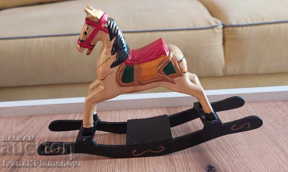 Wooden horse toy for collectors