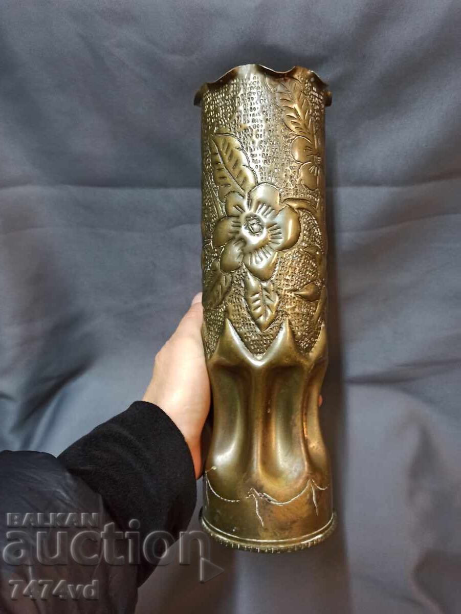 AUTHENTIC BRONZE VASE -SHELL CASE 1944