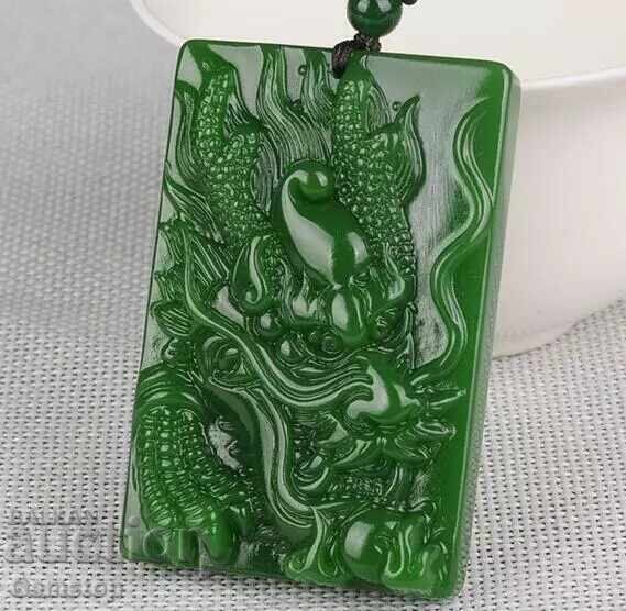 198.40 pcs natural jade dragon pendant