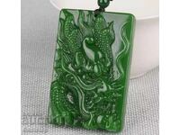 198.40 pcs natural jade dragon pendant