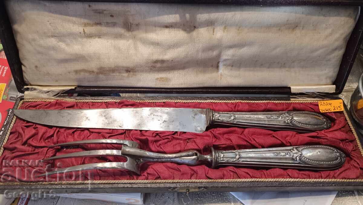 Antique knife and fork set