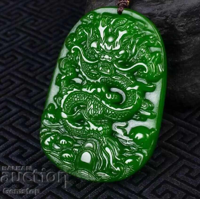 166.60 pcs natural jade dragon pendant