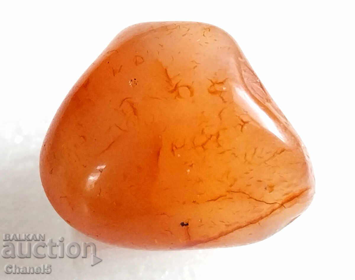 NATURAL CARNELIAN - BRAZIL - 56.10 ct- (654) with price 12.90 BGN | € 6.60 NATURAL CARNELIAN - BRAZIL - 56.10 ct- (654) with price 12.90 BGN | € 6.60