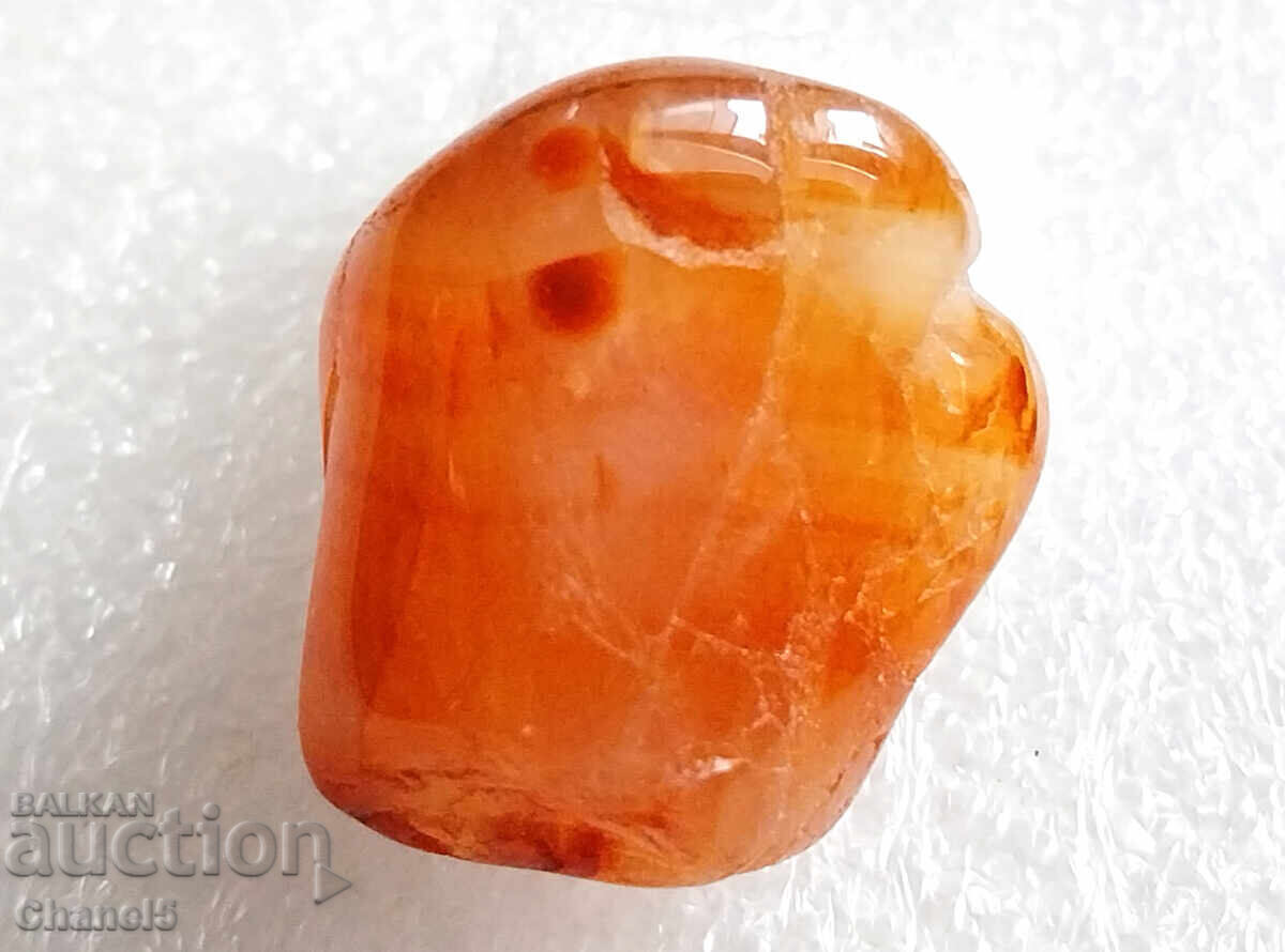 NATURAL CARNELIAN - BRAZIL - 45.30 ct- (655) with price 12.90 BGN | € 6.60 NATURAL CARNELIAN - BRAZIL - 45.30 ct- (655) with price 12.90 BGN | € 6.60