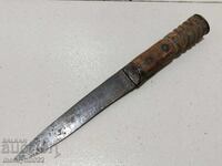 Old hand-forged butcher knife dagger fist