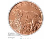 1 oz copper bar 99.9% (round copper bar pure copper) Grizzly.