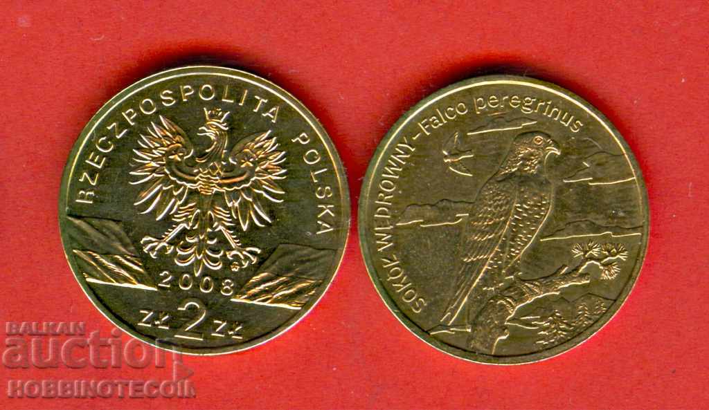POLAND POLAND 2 Zl FALCON - issue 2008 NEW UNC