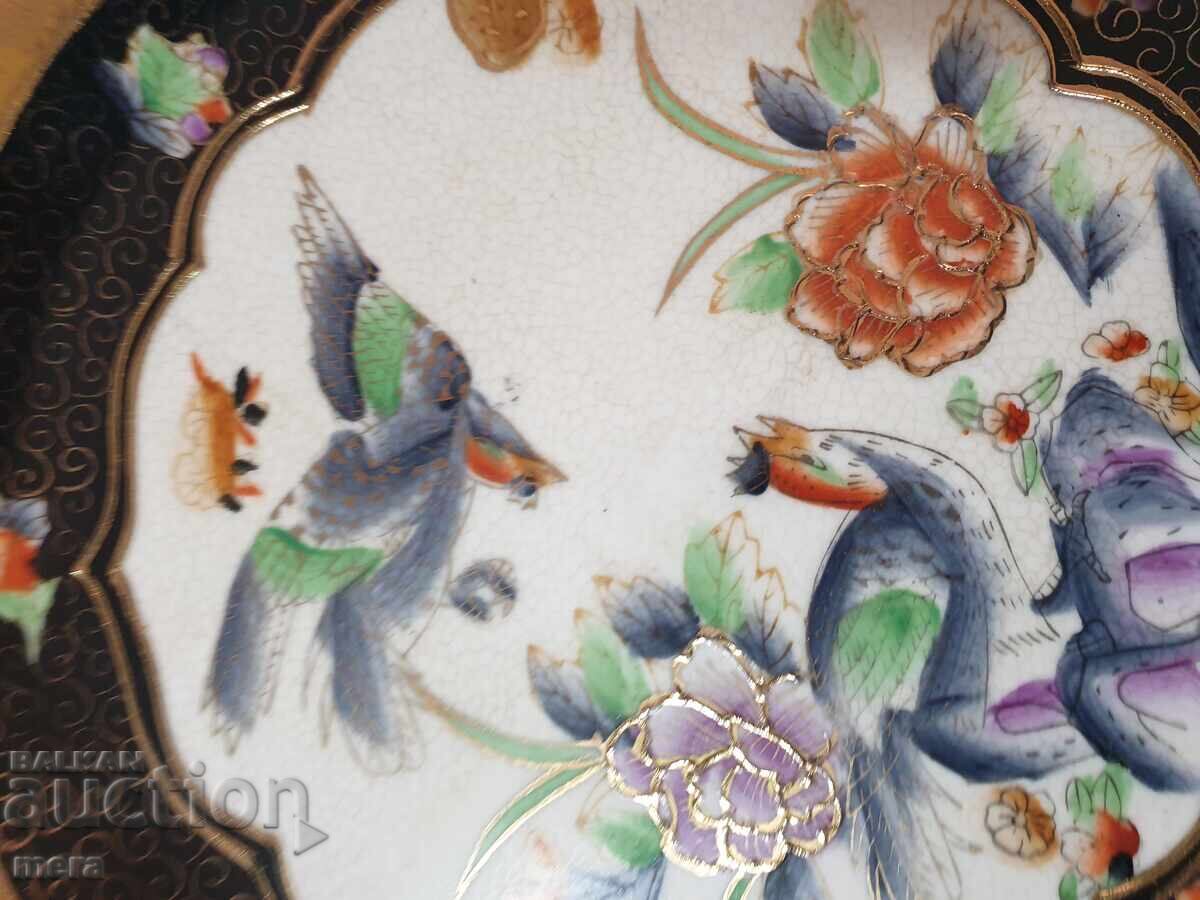 Porcelain hand-painted plate-HAND-PAINTED ROYAL SATSUMA with price 60.00 BGN | € 30.68 Porcelain hand-painted plate-HAND-PAINTED ROYAL SATSUMA with price 60.00 BGN | € 30.68