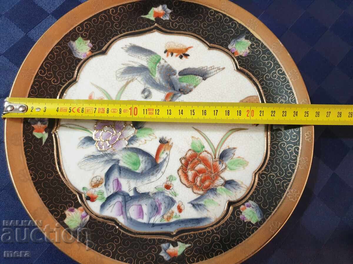 Delivery of Porcelain hand-painted plate-HAND-PAINTED ROYAL SATSUMA Delivery of Porcelain hand-painted plate-HAND-PAINTED ROYAL SATSUMA