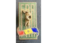 1056 Romania badge Romanian Athletics Federation enamel