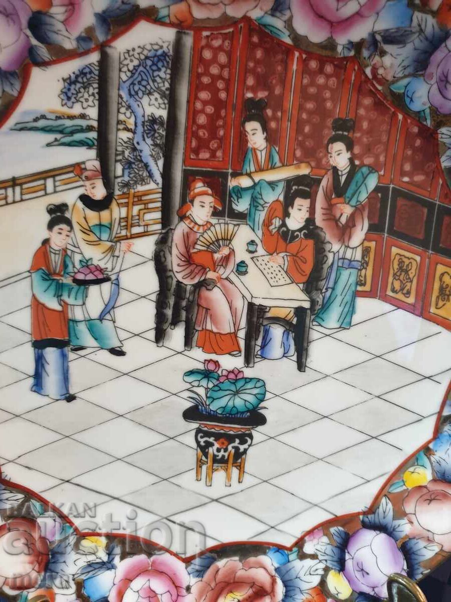 Porcelain hand-painted plate-HAND-PAINTED ROYAL SATSUMA with price 80.00 BGN | € 40.90 Porcelain hand-painted plate-HAND-PAINTED ROYAL SATSUMA with price 80.00 BGN | € 40.90