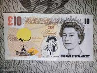 Souvenir banknote 10 pounds: Bansky Dismaland