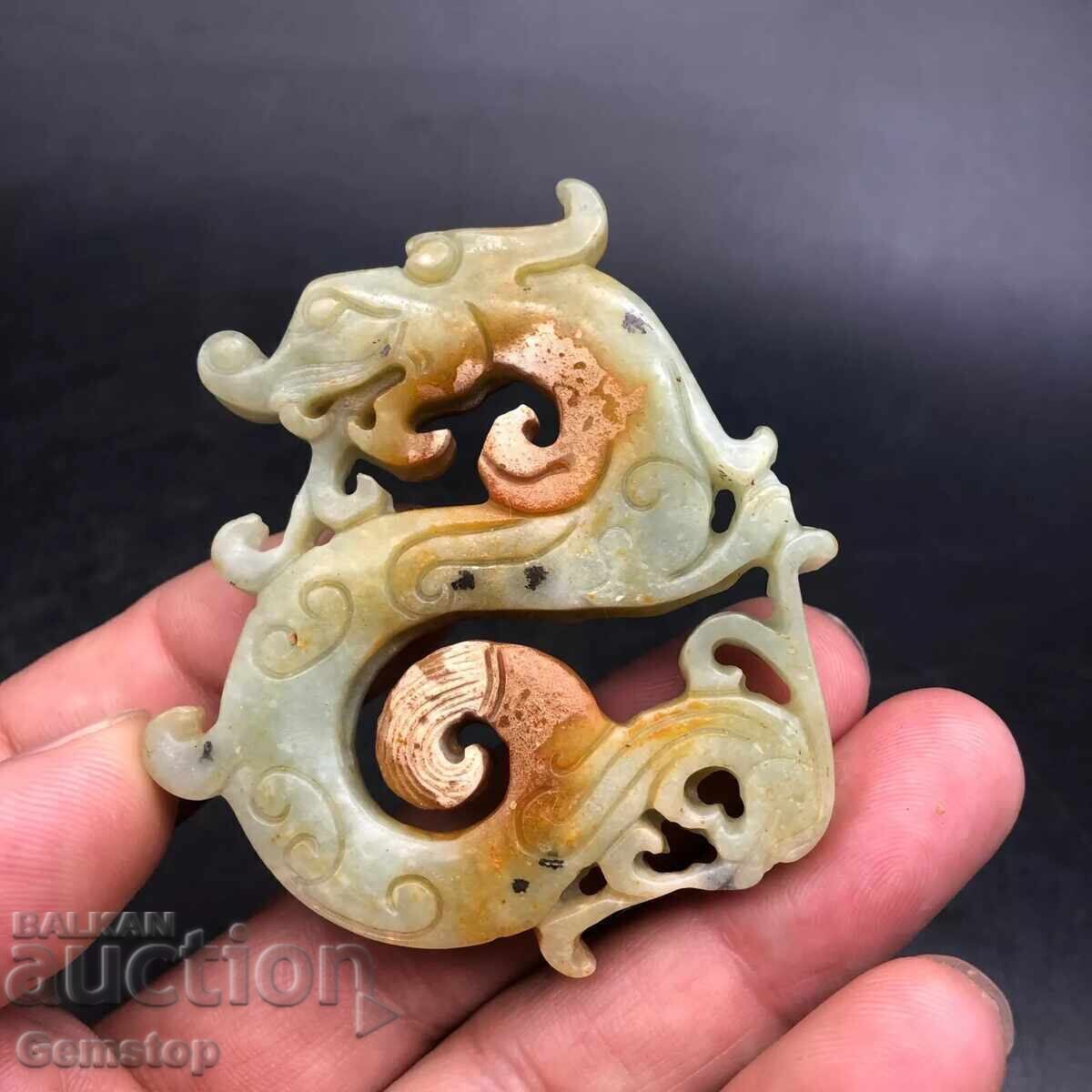 Φυλαχτό δράκου από φυσικό νεφρίτη 234,25k