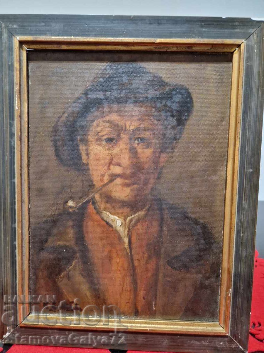 Licitație Pictură belgiană foarte veche în ulei pe pânză Licitație Pictură belgiană foarte veche în ulei pe pânză