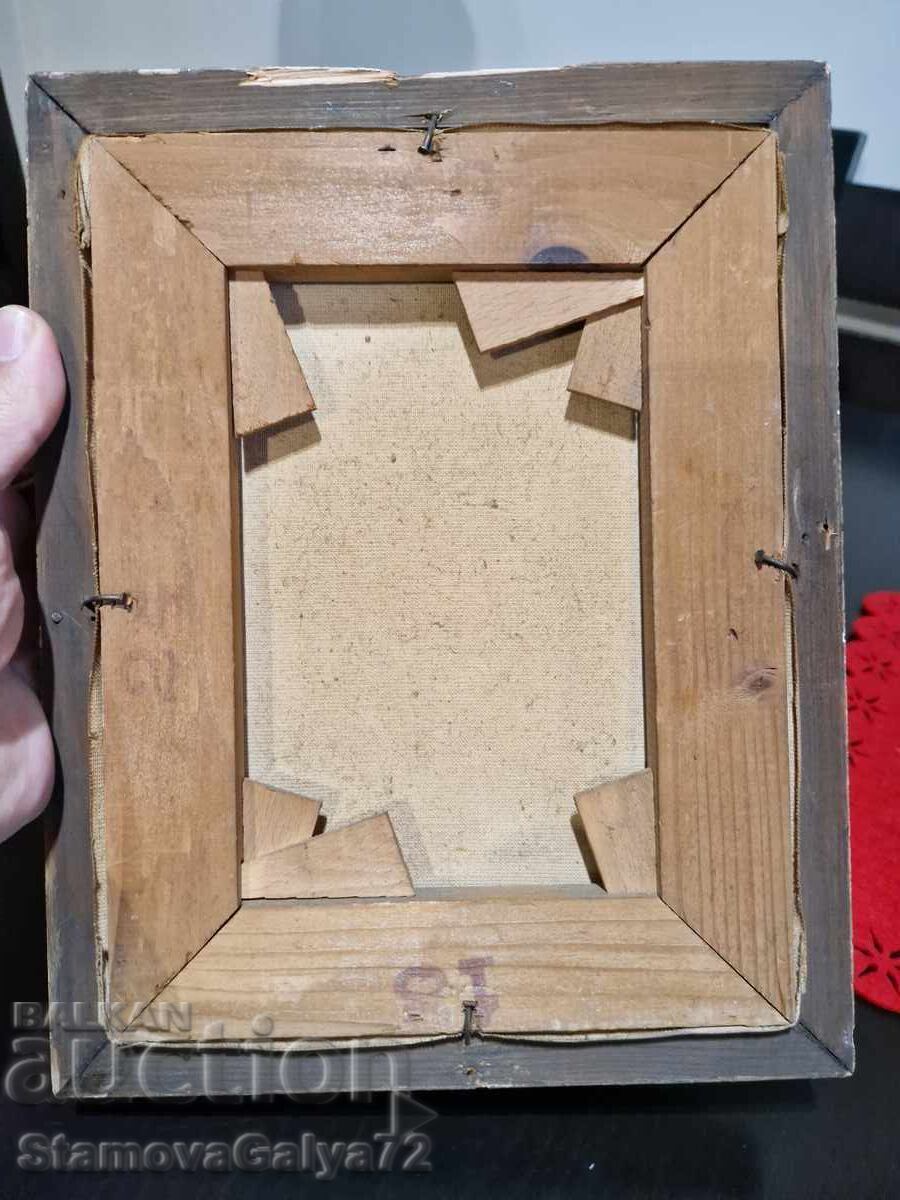 Pictură belgiană foarte veche în ulei pe pânză - 7 Pictură belgiană foarte veche în ulei pe pânză - 7