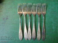 Set of silver-plated forks (Germany)