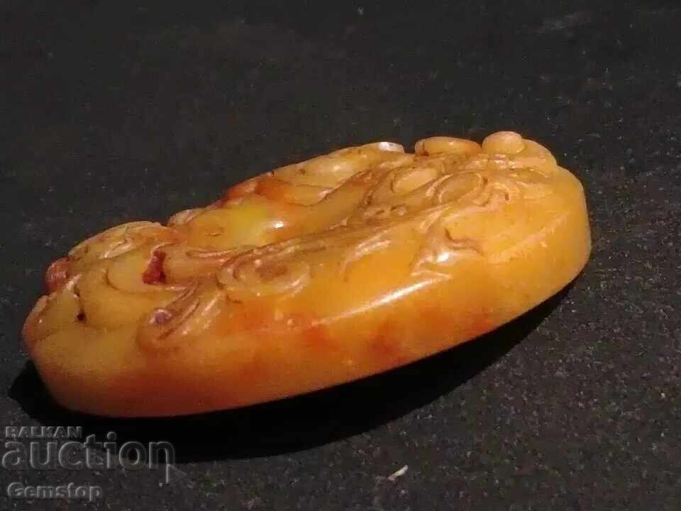 233.95 к-тa естествен нефрит амулет дракон и феникс - 5 233.95 к-тa естествен нефрит амулет дракон и феникс - 5