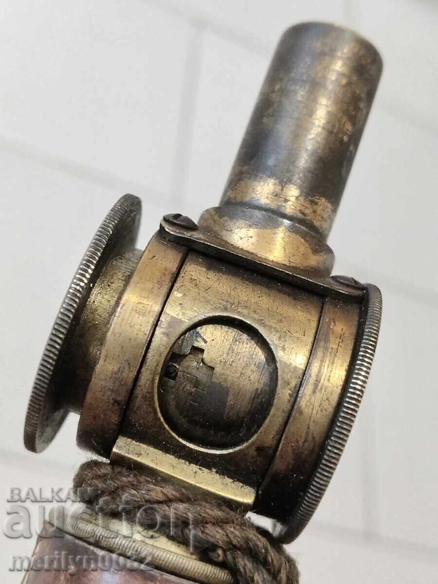 Παλιά χαϊδουτική μπαρουτόθήκη με δοσομετρητή για τουφέκι, πιστόλι - 6 Παλιά χαϊδουτική μπαρουτόθήκη με δοσομετρητή για τουφέκι, πιστόλι - 6