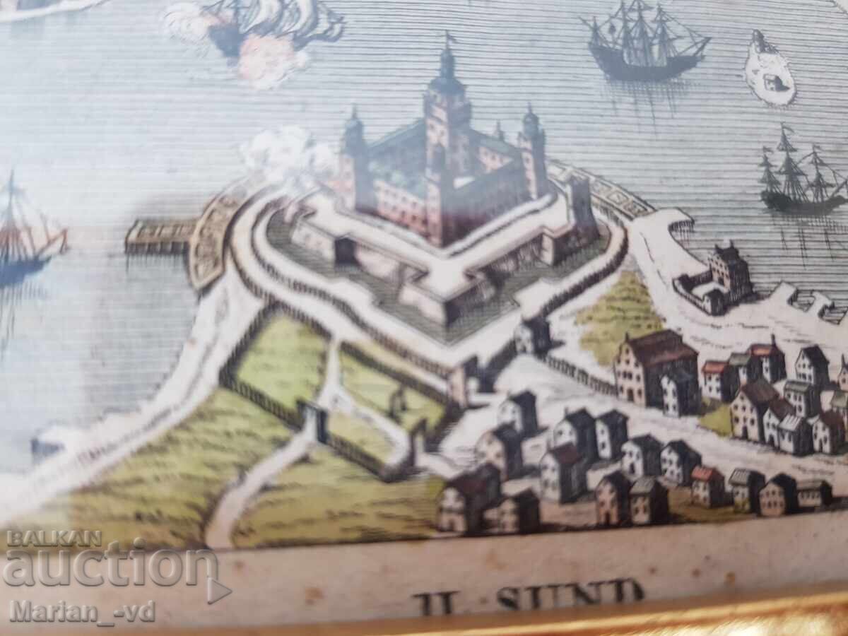 Delivery of Old lithographs in a frame - 3 pieces Delivery of Old lithographs in a frame - 3 pieces