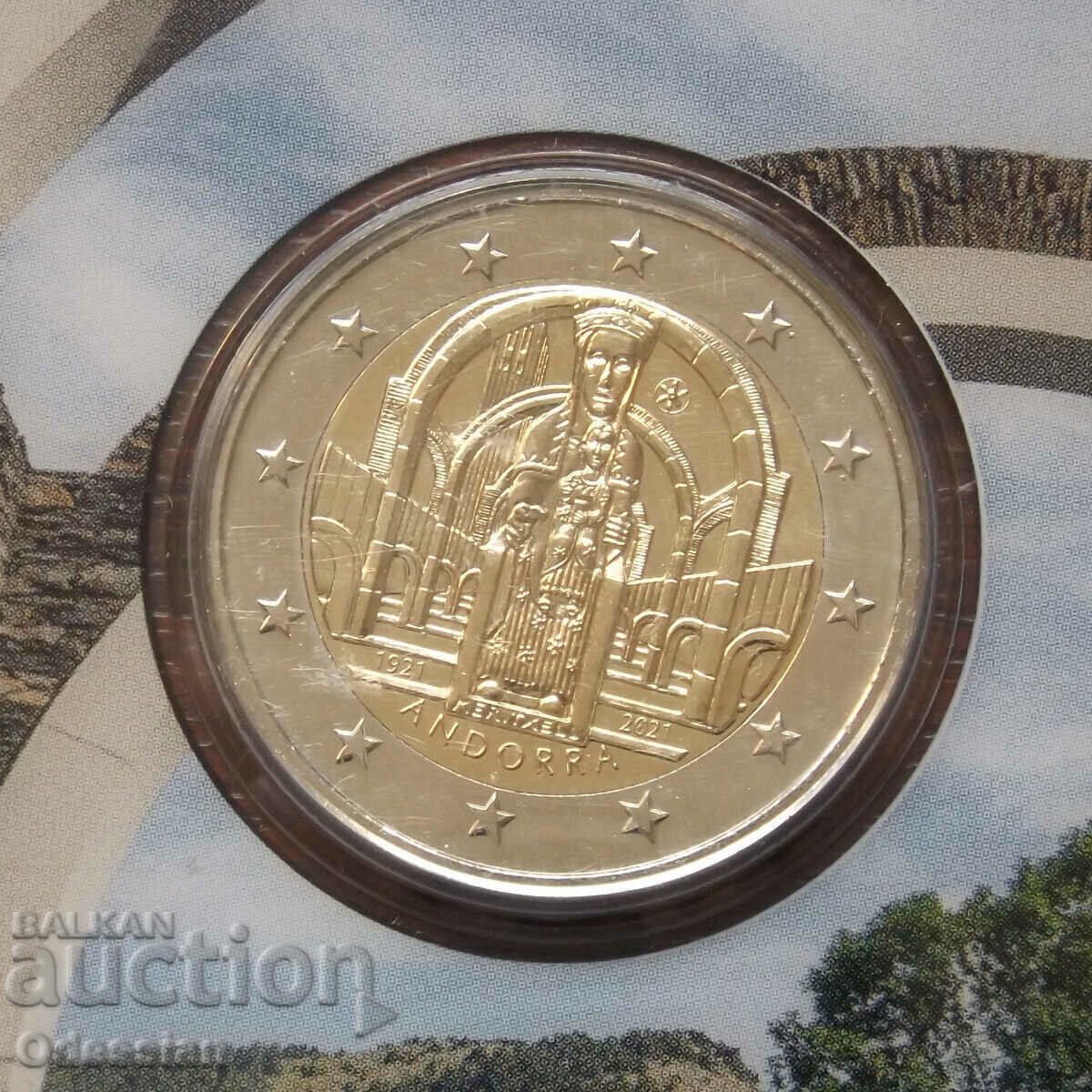 Andorra • 2 euros • 2024 • 100 years of skiing in Andorra with price 63.00 BGN | € 32.21 Andorra • 2 euros • 2024 • 100 years of skiing in Andorra with price 63.00 BGN | € 32.21